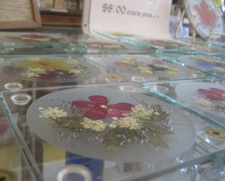 dried flower coasters